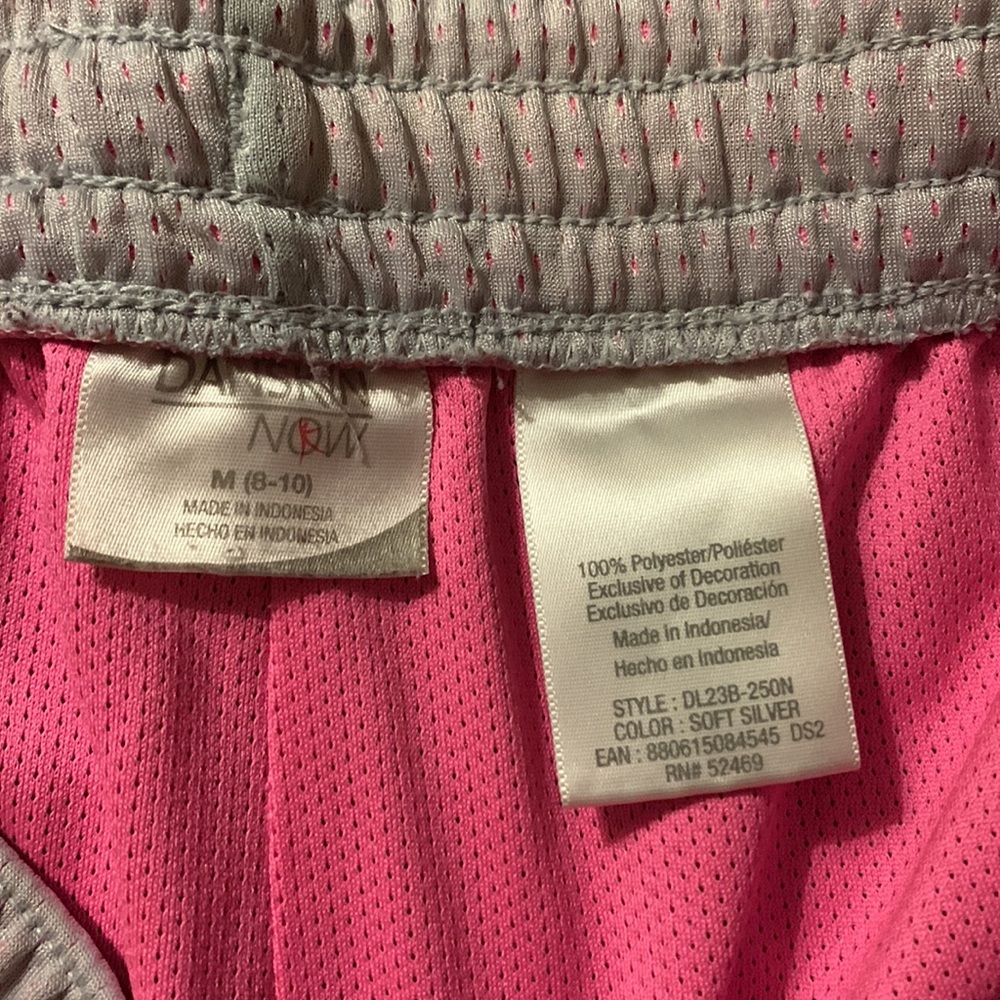 Pink & grey basketball type shorts - Picture 2 of 4